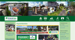 Desktop Screenshot of krasnalipa.cz